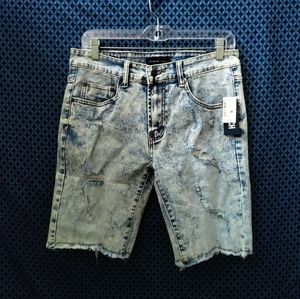 Aeropostale - Men's super skinny cut off stretch bleach-washed shorts. Size - 32